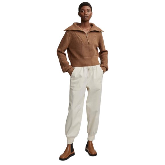 Varley Mentone Half-Zip Knit Chunky Oversized Pullover, Golden Brown, Large - Picture 4 of 6